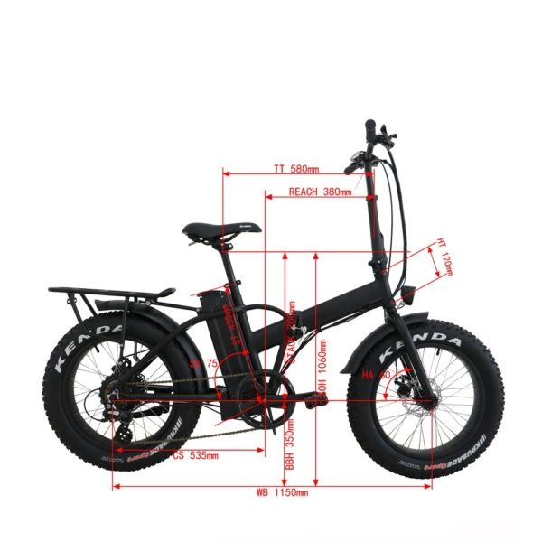 20" Fat Tire Model E-FAT-MN E-Bike - Image 44