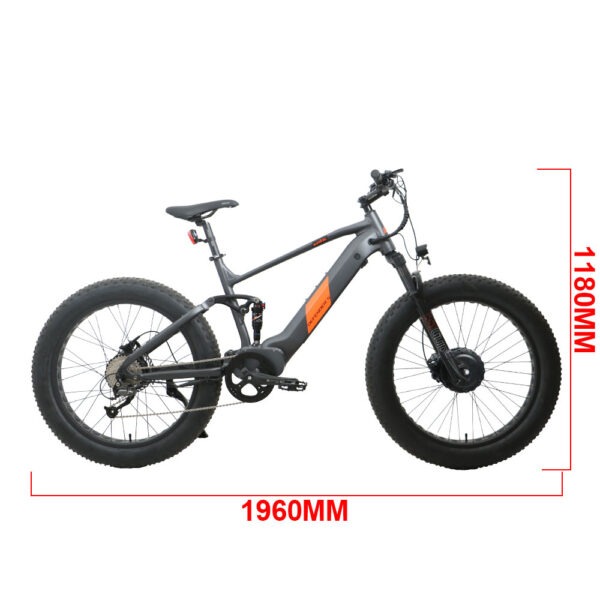 26" Fat Tire Model DEFENDER S 1500W E-Bike - Image 19